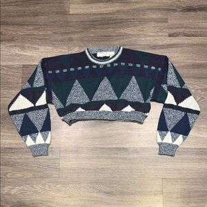 The Vintage Twin Cropped Sweater Womens Large